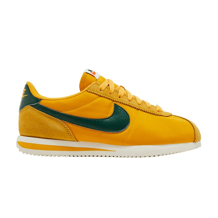 Nike Cortez Текстиль Желтый Охра Ущельный Зеленый (Женский) 38.5