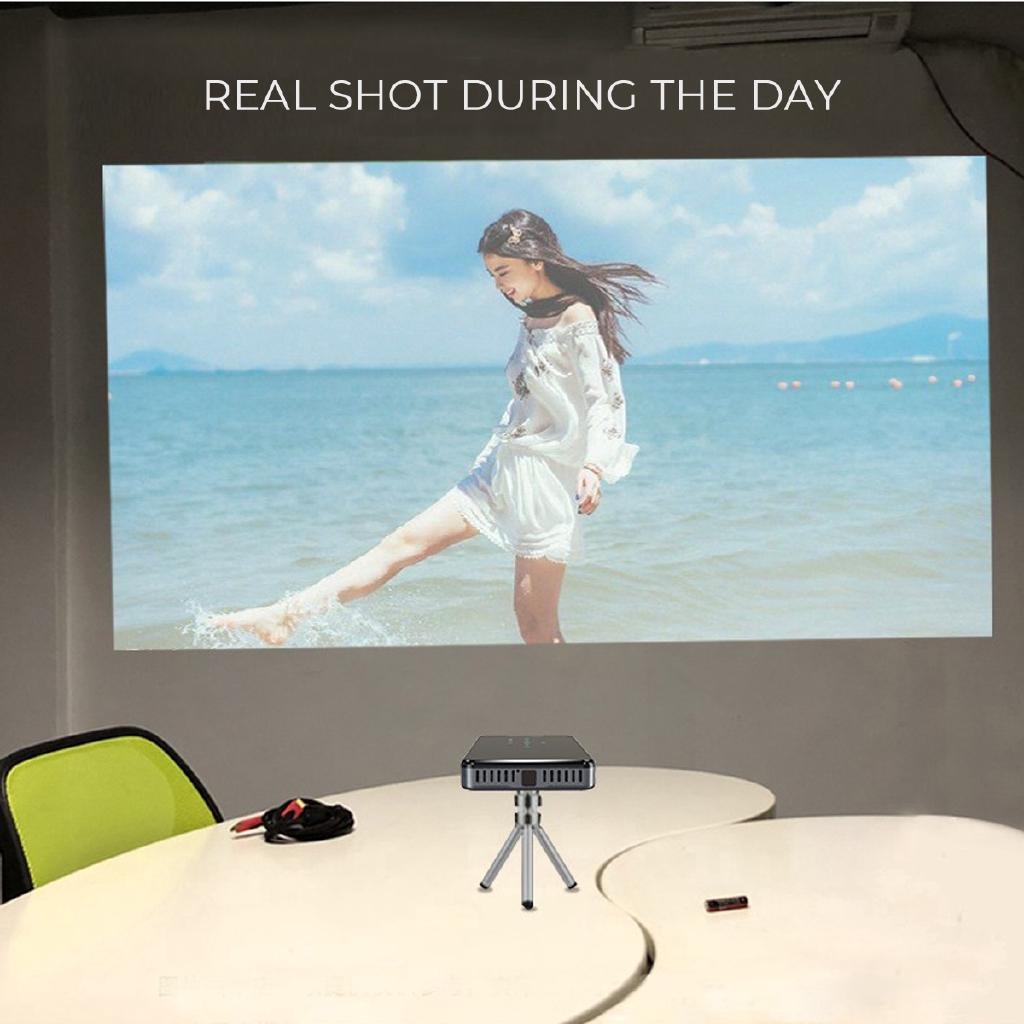 30-200inches HD 1080P Micro WIFI Bluetooth LED Projector Home Theater Android 7.1 2.4G/5G Max 4K HD DC 5V