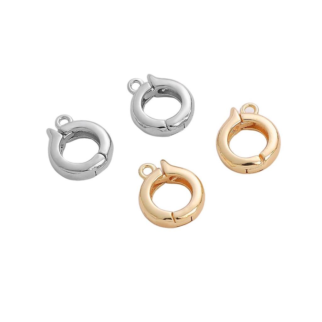 Copper Round Versatile Universal Pearl Buckle Clasps Lobster For DIY Accessories Jewelry Making