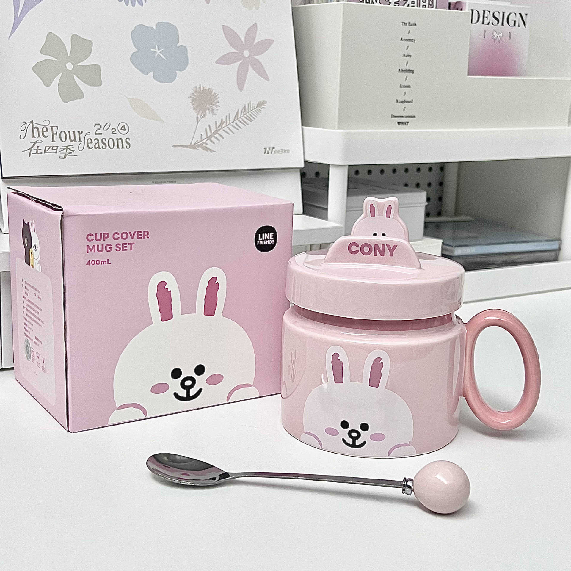 

Brown Bear Koni Rabbit Mug Boys and Girls Cute Ceramic Mug Couple Household Coffee Milk Mug Birthday Gift 401-500ml