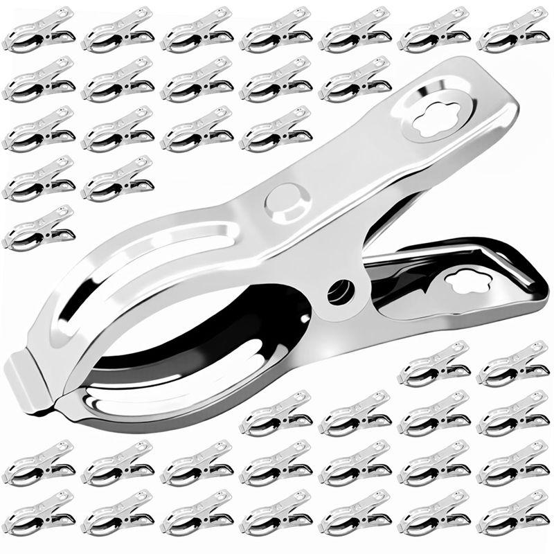 ABIY Garden Clips, 40 PCS Stainless Steel Heavy Duty Greenhouse Clamps For Secure Netting And Covers