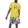 Nike T Shirts Men's Yellow Crew Neck Moderate Straight Fit CV2111-735