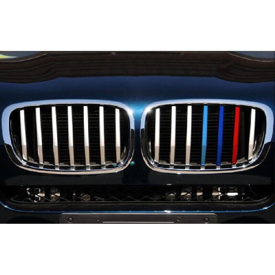 3-Color Exterior Front Grille Grill Strips Trim 3X Fit For BMW X6 E71 2013-2014