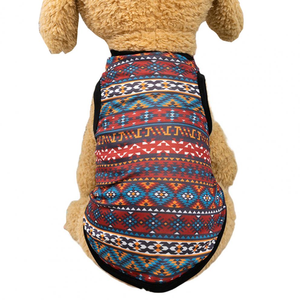 T-shirt pour chien Respirant Doux Rafraîchissant Grand teint Vêtements pour animaux de compagnie Gilet d'été pour chat Vêtement pour animaux de compagnie S