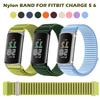 Nylon Loop Band Compatible with Fitbit Charge6 Charge5 Breathable Sport Watchband Suitable for Fitbit Charge 6 5 Women Men Band