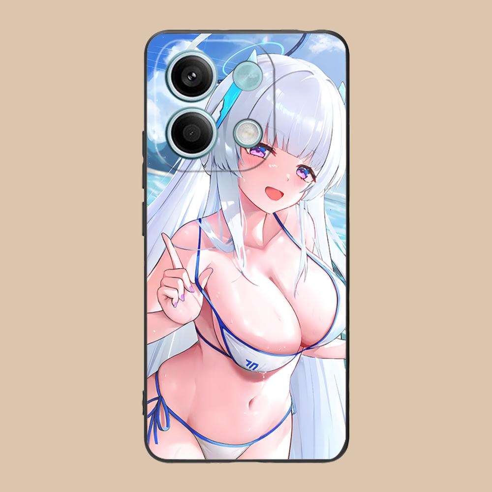 Blue Archive Ushio Noa Phone Case for POCO M7 M6 M5 M4 M3 X7 X6 X5 X4 X3 Pro GT 5G Colorful Printing Cover Pretty Luxury Cover