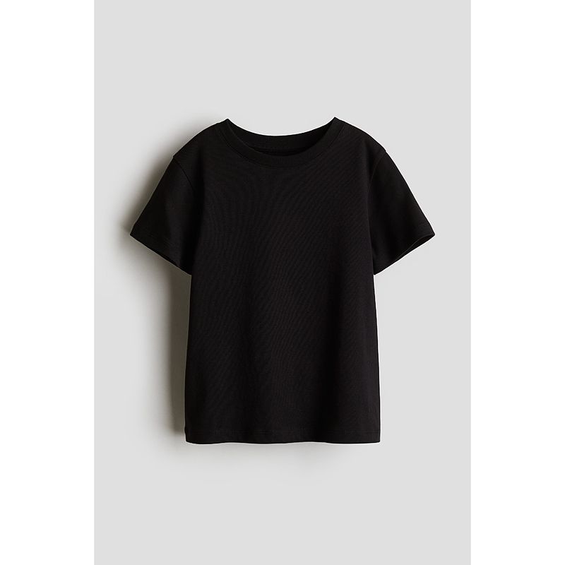 

Детская одежда HM Футболка для мальчиков Летняя Свободная и Простая Круглый вырез Короткий рукав Прямой низ Модная Повседневная футболка 0611503