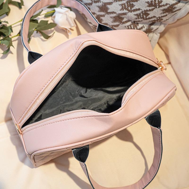 Women's Rhombus Embroidered Bag, New Fashionable and Simple Women's Bag, Handbag, Casual Shoulder Bag, One Piece.