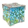 Lampada da notte creativa fai da te con cubo di mare e fiore di tulipano, piccola lampada da notte tridimensionale, materiale per coppia di fidanzate