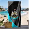 Asciugamano da Spiaggia con Stampa del Newcastle United Football, Asciugamano Grande Morbido ad Asciugatura Rapida per Spiaggia Campeggio Nuoto
