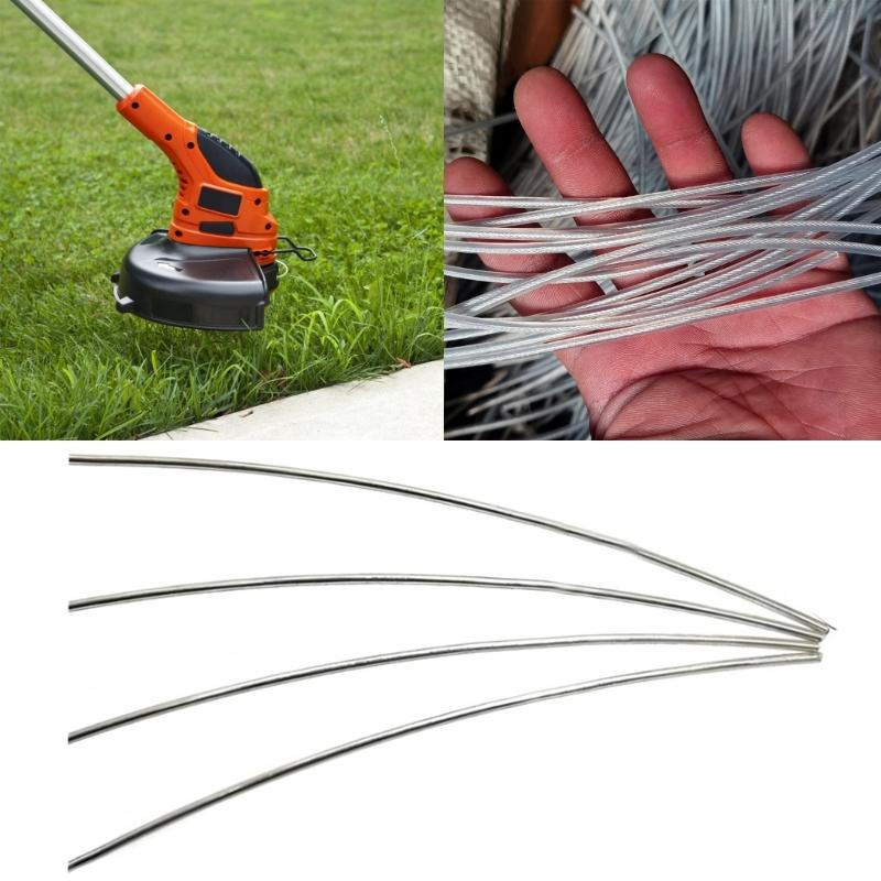 Pack of 10 High Strengthes Steel Cores Trimmer String 270x3mm Abrasion Resistant Weeds Eater Line for Lawn Maintenance