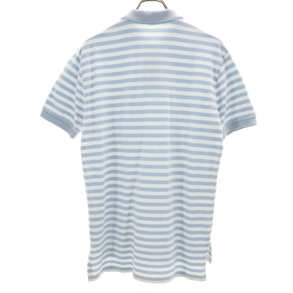 POLO RALPH LAUREN border Short sleeve Polo shirt S/P Blue Men's Used