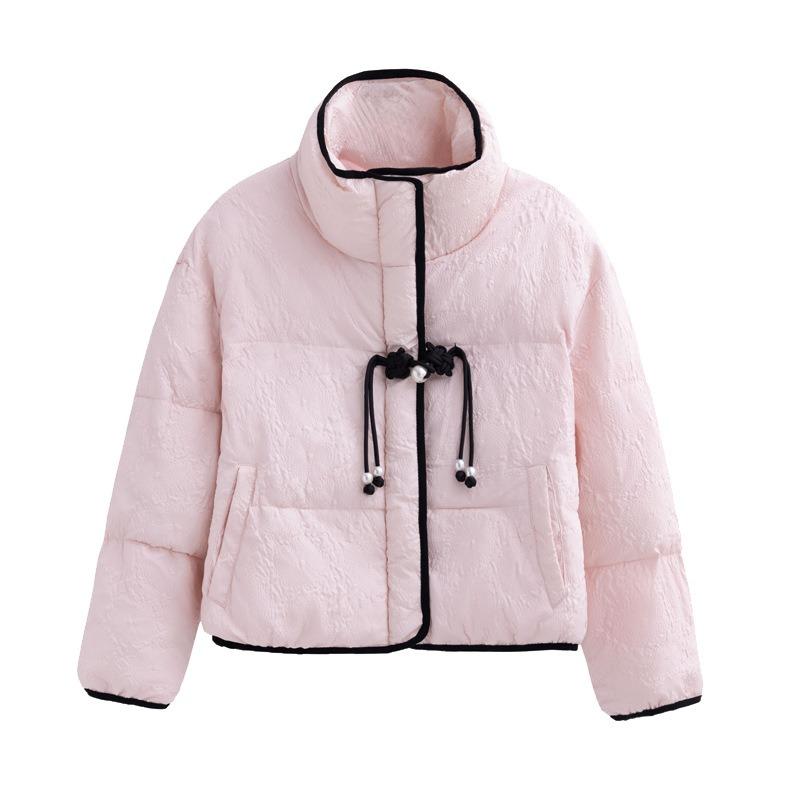 Women's loose small cotton-padded clothes in the stand-up collar, short styles in winter, thickened new bread cotton-padded jackets.