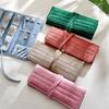 Schmuckrolle Tasche Samt Schmuckaufbewahrungstasche Halskette Ohrringe Ring Schmuckaufbewahrung Rolltasche Schmuckaufbewahrung Reisebeutel