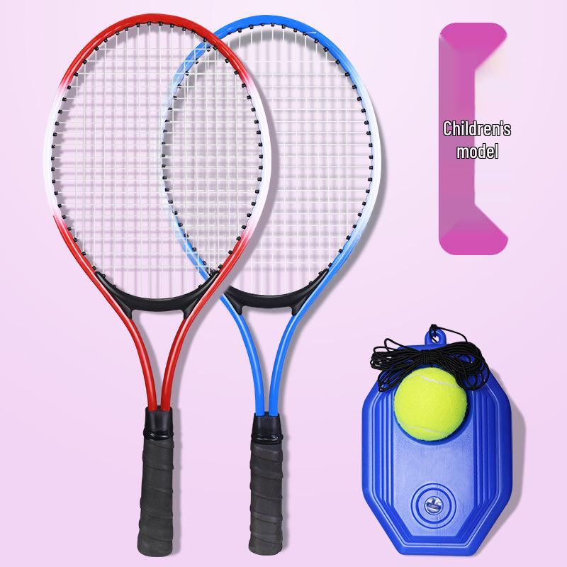 Aluminium/Eisenlegierung Tennis Trainingsschläger für Erwachsene & Kinder - Hohe Rückprallfläche & Einzelspiel.