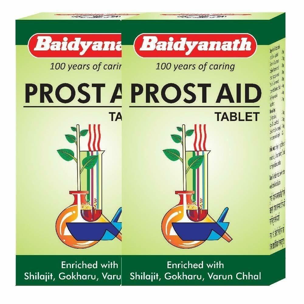 

Baidyanath Asli Ayurved Prostaid I Urinary Health Support Supplement 50 Tablets Pack of 2