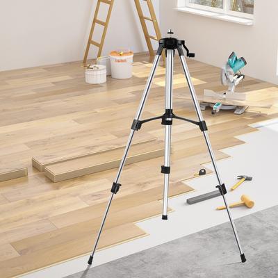 Level Self-level Adjustable Height Tripod Stand Holder Staff Mesure Tool