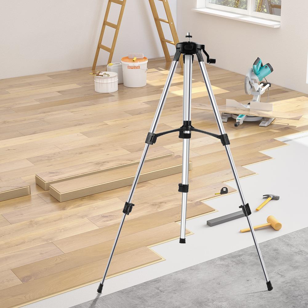 Level Self-level Adjustable Height Tripod Stand Holder Staff Mesure Tool