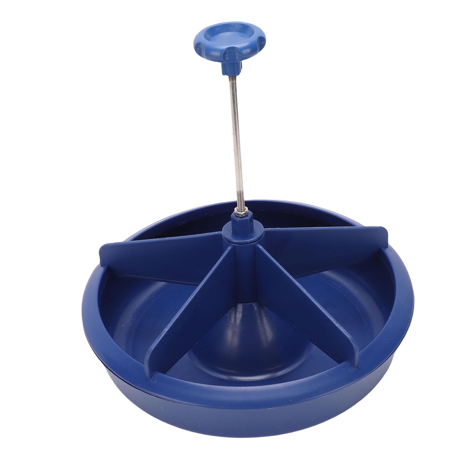 

let Feeding Trough Plastic 5 Slots Round Baby Food Feeder Bowl for Farm Livestock