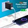 3 Ports USB Charger Fast PD Charging EU US UK Plug Adapter for iPhone Samsung Xiaomi Travel Mobile Phone USB Type C Wall Charger