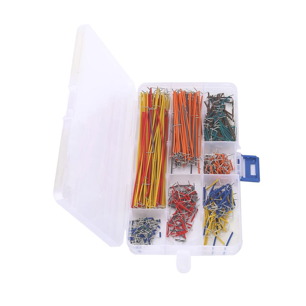 560Pcs Jumper Draht U-Form Farbe Breadboard Linien Platine Pin Expansion Zubehör