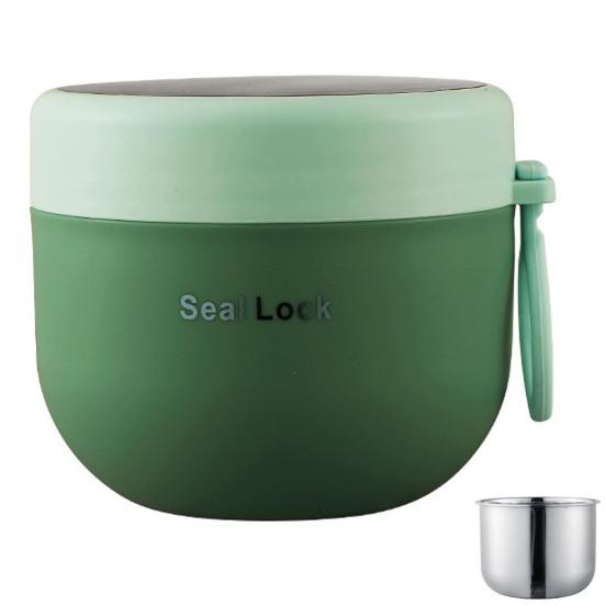 600ml Soup Cup Leak-proof Large Capacity Stainless Steel Double-walled Vacuum Insulated Food Jar School