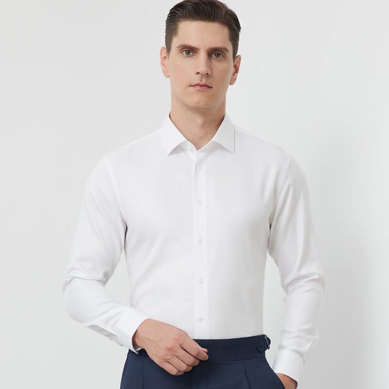 Men s Mulberry Silk Blend Non-Iron Business Shirt 43