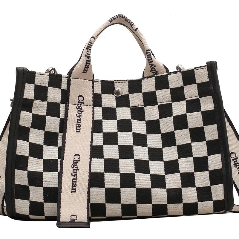 Canvas Tasche Hand Tragetasche Damen Ein Schulter Umhängetasche