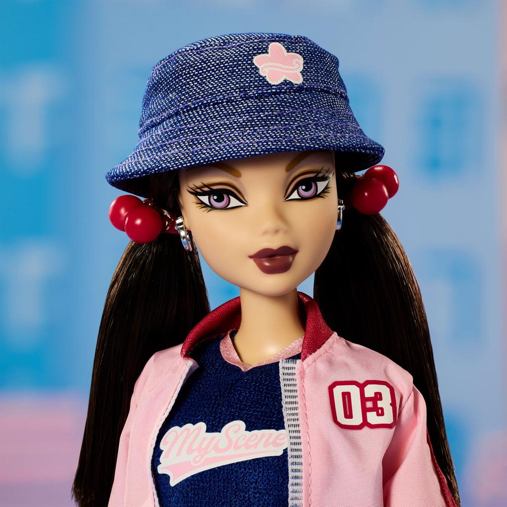 barbie My Scene Nolly Signature Black Doll House for Pretend Ages 6 and JBH79 Dress-Up Play, Up,