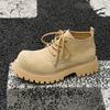 Large Size Men's Casual Tooling Work Boots Original Leather Shoes Cowboy Platform Desert Boot Outdoors Autumn Winter Ankle Botas
