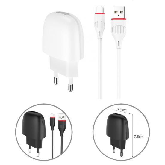 Buy BA49A Compact USB Antiinterference Smart Phone Charger Safe EU Plug Charging Charger at