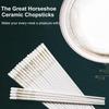 10 Pairs Ceramic Chopsticks Ceramic Chopstick Utensils Dishwasher Safe Portable Heat Resistant Exquisite Kitchen Accessories