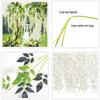 Wisteria Vine Artificial Flowers Wholesale 110cm Trailing Fake Flower String for Home Wedding Party Decor Silk Wisteria Garland