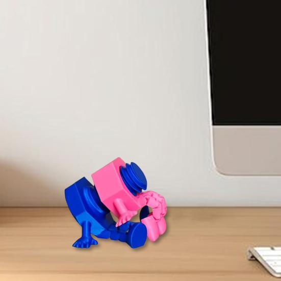 1/2Pcs 3D Printed Bolt Nut Figurine with Articulated Legs Movable Joints Cartoon Screw