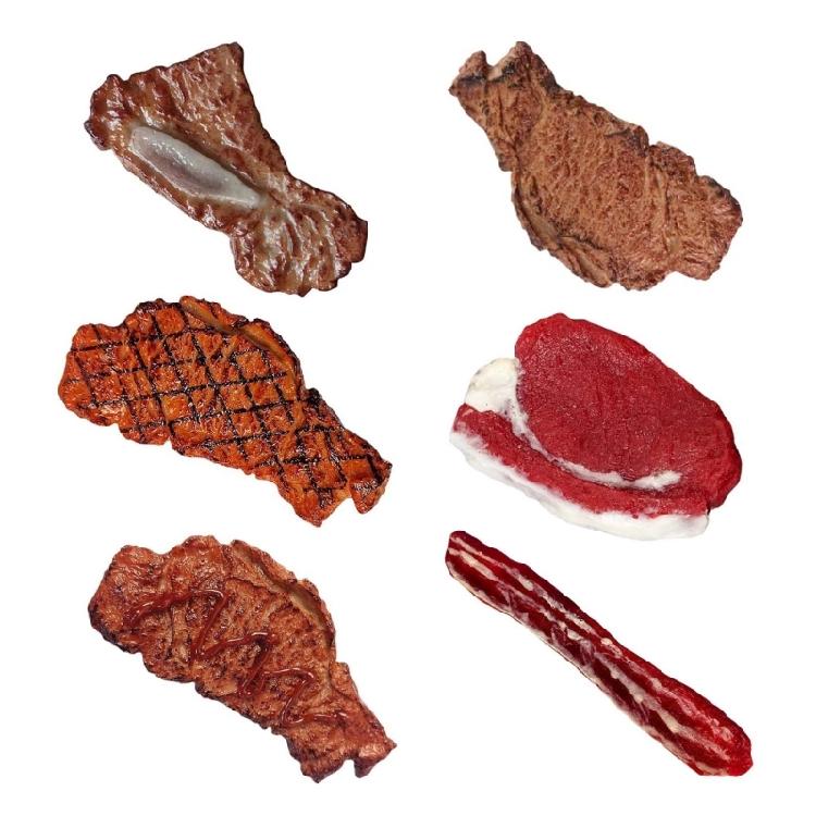 Fake Meat Roasting Beef for Kitchen Markets Display Photography Props