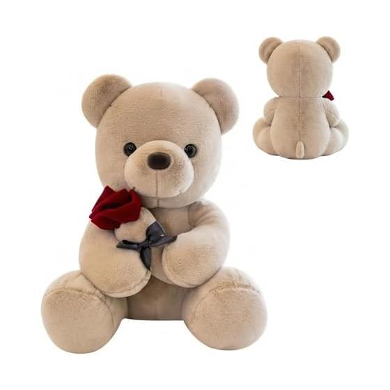 Rose Stuffed Bear Teddy Bear Cute Teddy Bear Body Pillow Height 25cm Small Size Animal Stuffed Animal Funny Gift Mother s Day Gift Celebration
