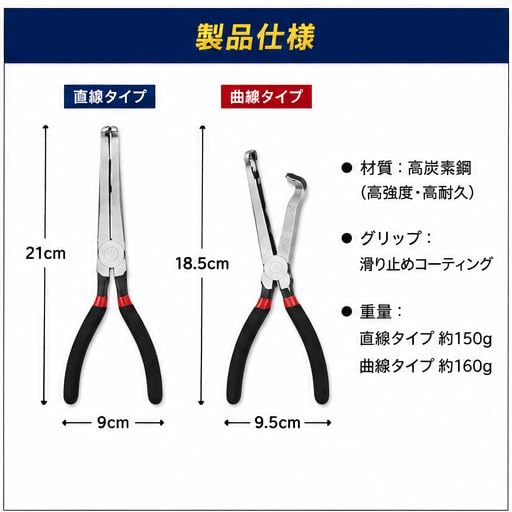 Coupler Removal Tool Connector Removal Pliers Straight Type Curved Type