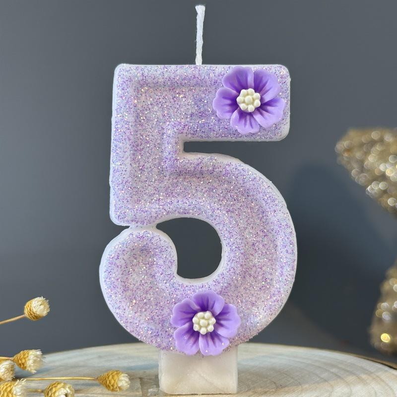 Handmade DIY Number Birthday Cake Candles - Creative Party Decoration