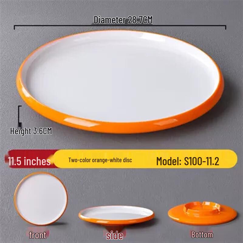Melamine Nordic Style Round Dinner Plate