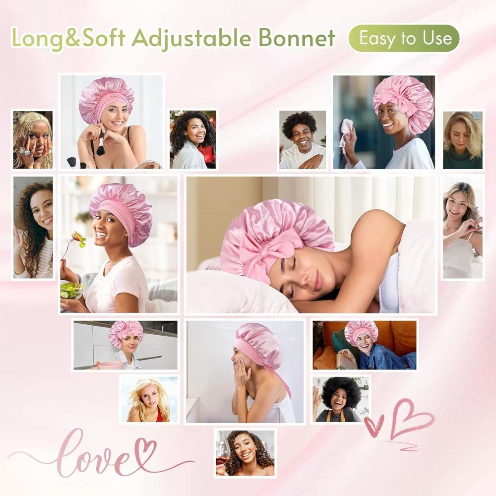 Heatless Curling Rod Headband Soft Hair Curler with Sleeping Bonnet No Heat Hair Rollers Satin Curls Lazy Curlers Styling Tools