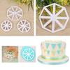 3pcs Embossing Cookie Mold Triangle Flag Shape Cake Decorating Mold  Fondant Decorating