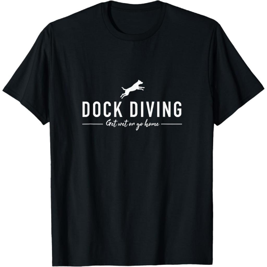 Dock Diving Dock Jumping Sport per Cani Maglietta Uomo Donna