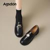 Thick Heel New Spring British Style Retro Small Leather Shoes High Heel Commuter Shoes