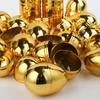 6-24pcs Golden Easter Eggs Plastic Fillable Egg Easter Egg Hunt Game Prizes Home Decoration Supplies Kids Birthday Party Favors