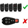 Leather 3 4 5 Buttons Smart Key Fob Case Cover for Jeep Cherokee Compass