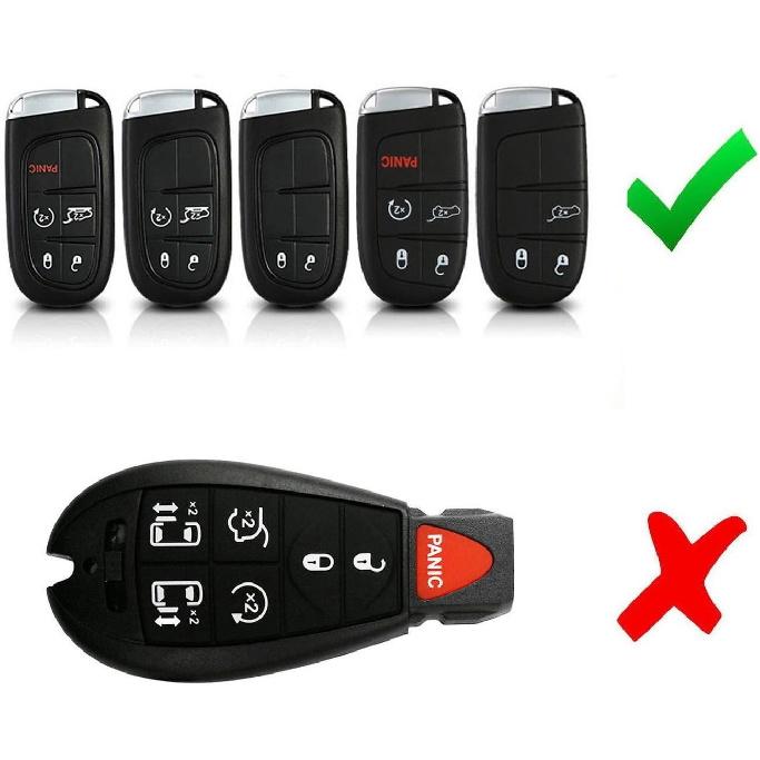 Leather 3 4 5 Buttons Smart Key Fob Case Cover for Jeep Cherokee Compass