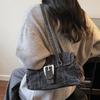 Retro Locomotive Denim Armpit Bag Women's Shoulder Bag
