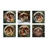 8cm 2025 Stained Glass Effect Acrylic Christmas Ornament, Nativity Jesus Birth Pendant For Holiday Seasonal Tree Decoration