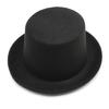 Roll Brim Fedora Cap Flat Top Hat Adult Unisex Magician Hat Masquerade Balls Cap