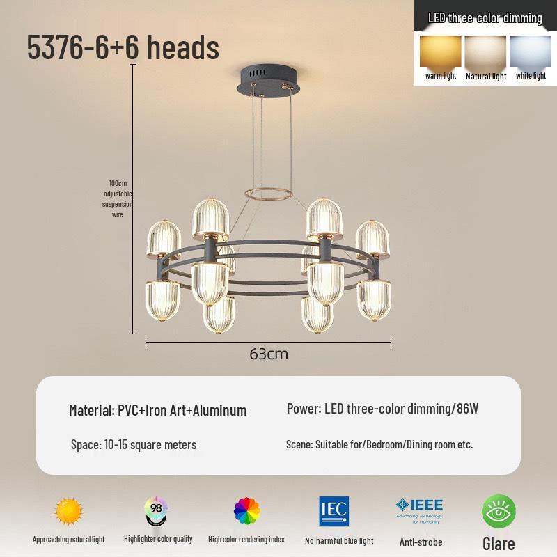 High-End Italian Nordic Designer Chandelier for Living Room, Hallway, Bar, Restaurant, or Bedroom Lighting